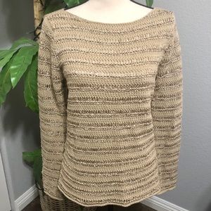 LAUREN Ralph Lauren Gold light sweater size M